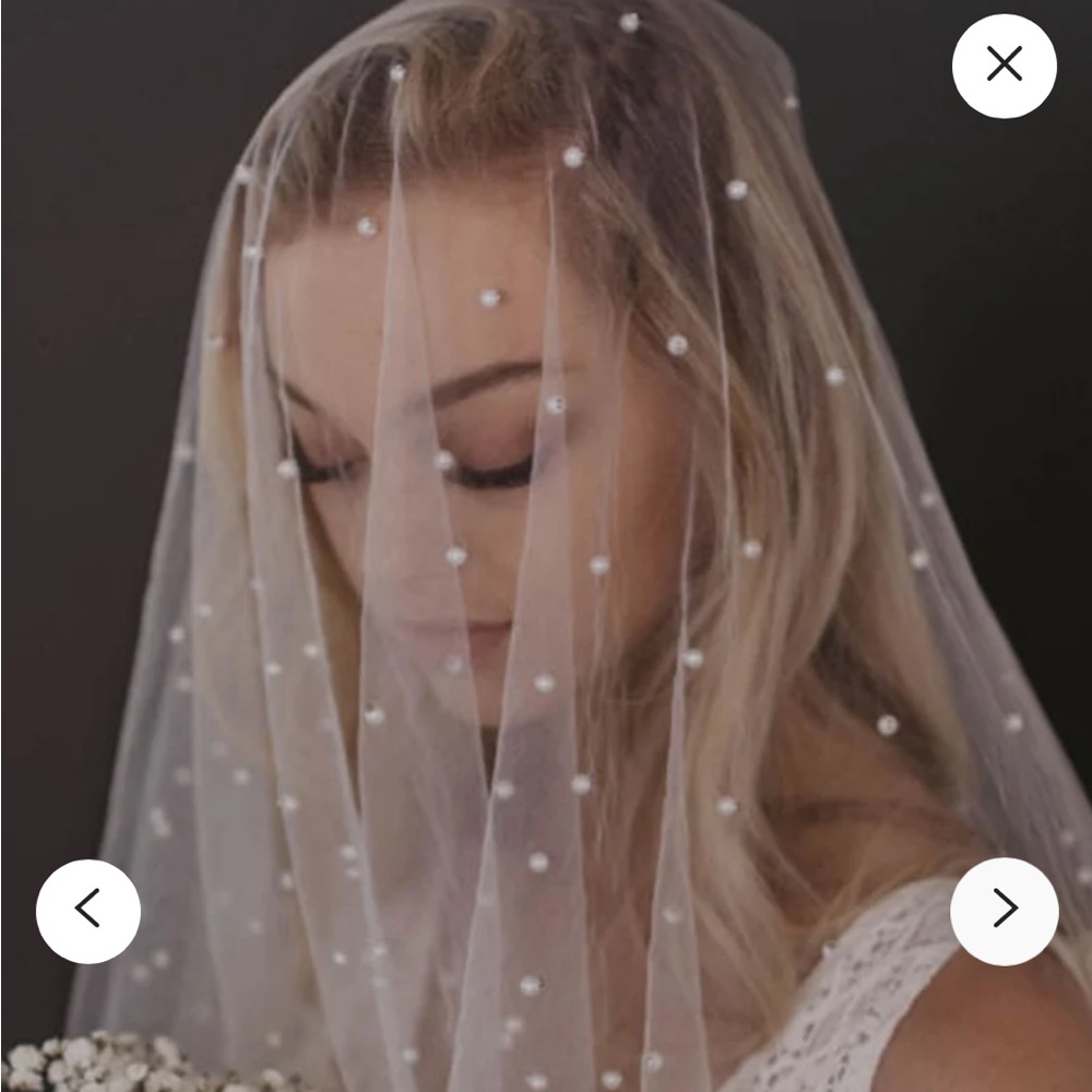 Stunning pearl veil